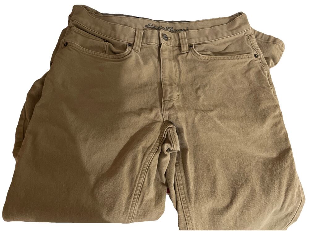 Men’s Eddie Bauer Slim Fit Jeans Khaki Size 32X32 Men’s Pant